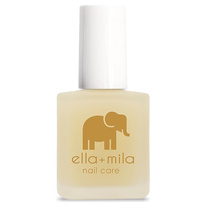 ella+mila Ridge Filler Base Coat Nail Polish - Smoothing Nail Treatment and Long-lasting Ridge Filler - Nourishing Clear Polish for Natural Fingernails (0.45 fl oz)