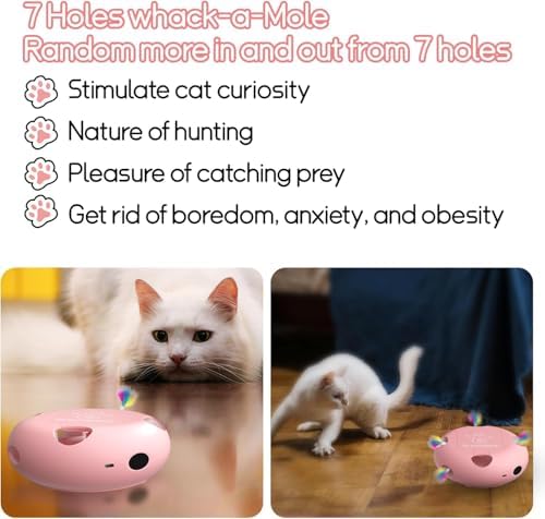 Interactive Cat Toy, Pink