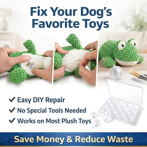 Premium Dog Squeaker Replacement 15 Pack – Squeakers for Dog Toys, 40mm Sizes, DIY Pet Toy Repair Insert, Replacement Squeaky Noise Maker