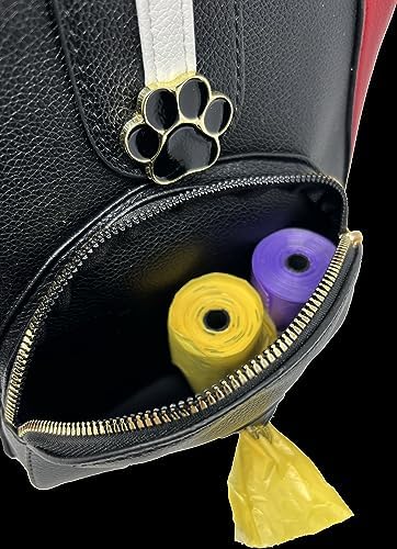Dog Walking Bag - Poop Bag Dispenser - Dog Treat Bag - Hand Free Wear 3 Ways
