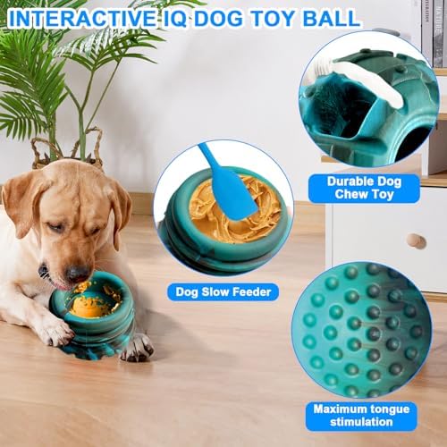 Yipetor Interactive Dog Chew Toy, Large Enrichment Frozen Treat Lick Ball
