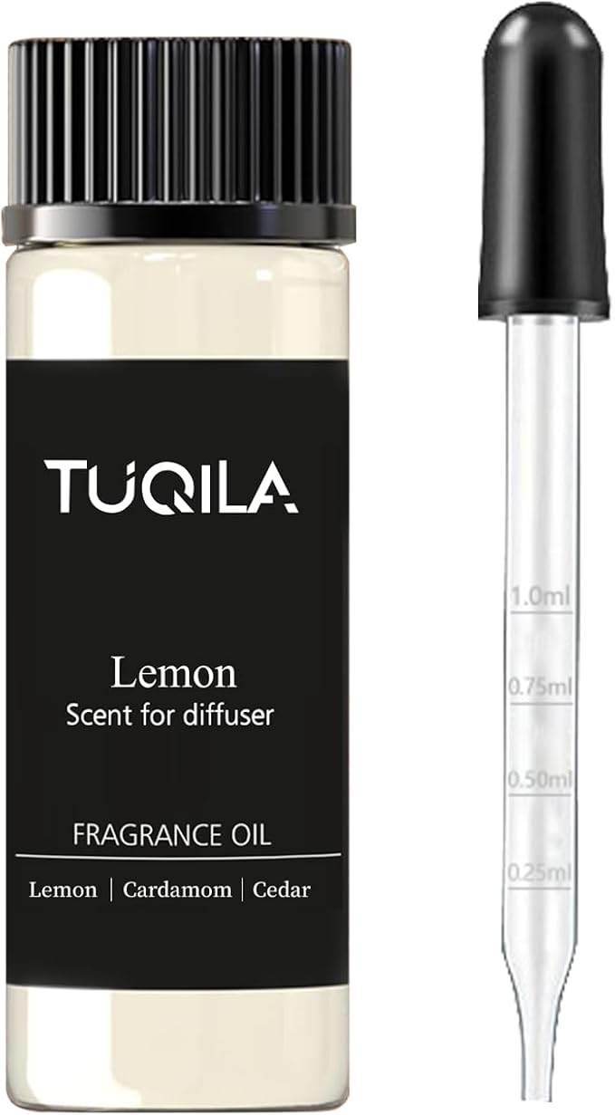 Lemon Essential Oil 20ML Sampler- Aromatherapy Scented Oils for Waterless Diffuser, Note Ginger Spice Oils Uplifting Citrus Cedar Hotel Aroma Scent for Home, Office, Car