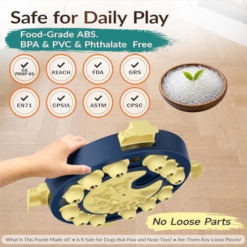 KADTC Large 3 Levels, Dog Puzzle Toy, Mental Stimulation for Smart Dogs