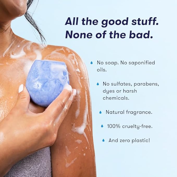 HIBAR - Hydrate Body Wash & Moisturize Shampoo Bar Bundle - Plastic, Paraben and Soap Free