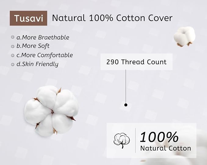 12"x20"Pillow Inserts Set of 2 with 100% Cotton Cover Decorative Square Throw 12x20 Pillows for Couch, Sofa and Bed - White(2, 12x20)