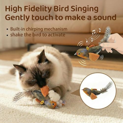 Interactive Cat Toys for Indoor Cats, Automatic Hanging Door Toys Blue