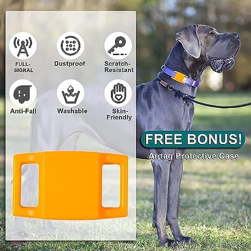 Squeaky Dog Balls, 2 Pack Indestructible Dog Toys for Aggressive Chewers Large/Medium Breed, Natural Rubber Interactive Chew Toys for Teeth Clean, Relieves Anxiety（Blue + Orange）