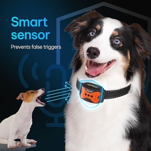 Dogrook Humane No Shock Rechargable Beep & Vibration Bark Collar for Dogs