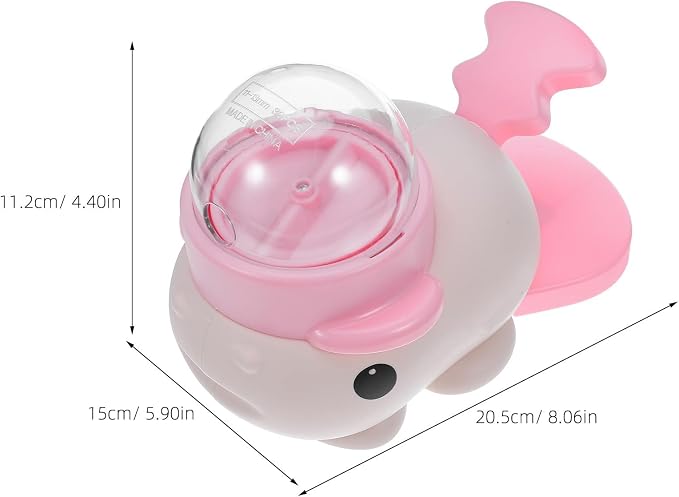 BESPORTBLE Whale Shaped Dog Treat Dispenser Button for Interactive Fun and Automatic Feeding, Abs Material Slow Feeder for Dogs and Pets at Home or Travel