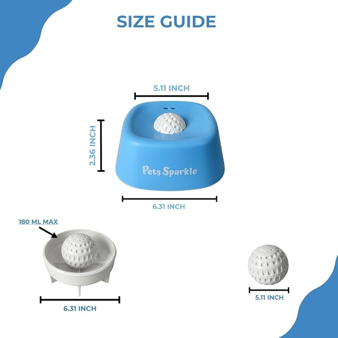 Slow Feeder Dog Bowls, Dog Licking Bowl with Ball, Interactive Puzzle Toy