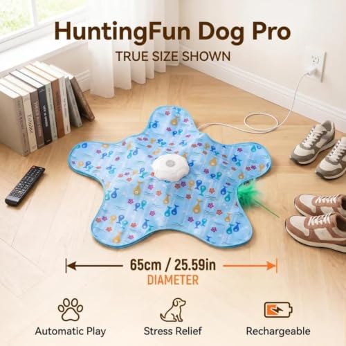 HuntingFun Dog Pro – Interactive Toy with 3-Mode (Pentagram Beige)