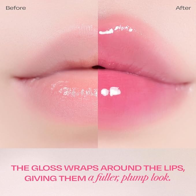 Lip Potion Sugar Glaze Tint | K-Beauty High-Shine & Long-Lasting Lip Tint | Hydrating, Non-Sticky Glossy Finish | 7 Shades | 0.3 Oz (No.1 Nudy Ball)