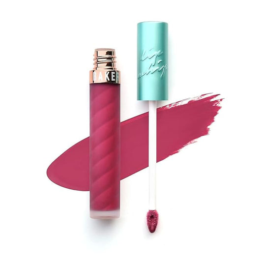 Beauty Bakerie Lip Whip Liquid Lipstick for Women, Waterproof Lip Gloss, Tint, Stain Long Lasting Hydrating Moisturizer, Matte or Metallic, 3.5mL, Sangria Splash