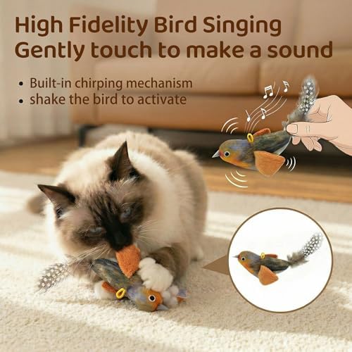 Interactive Cat Toys for Indoor Cats, Automatic Hanging Door Toys Pink