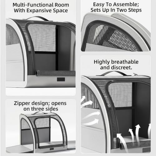 Collapsible Dog Crate Compatible with Smart fortwo/Brabus fortwo C451