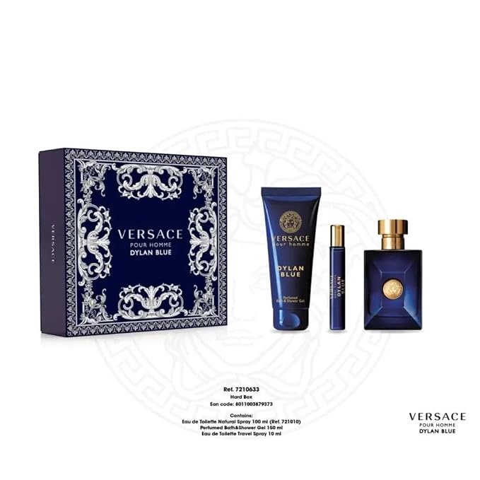 Versace Men's Dylan Blue Gift Set Fragrances 8011003879373