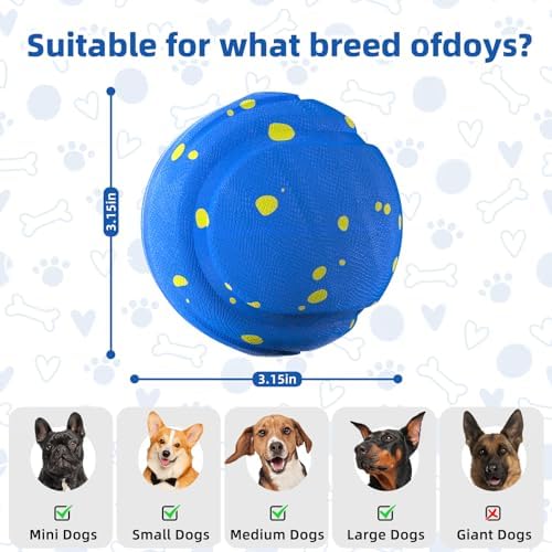 Interactive Dog Ball, Automatic Dog Toy, 3 Modes, ETPU Shell, USB-C