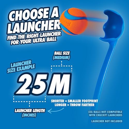 Chuckit! Ultra Ball Toy, Medium 2.5in for Breeds 20-60lbs, 1 Pack