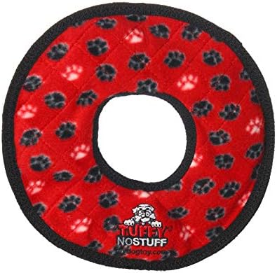TUFFY® : No Stuff Ring Dog Toy: Ultra Durable Plush Toy with Multiple Layers & Reinforced Seams, Washable and Floats, Original Construction