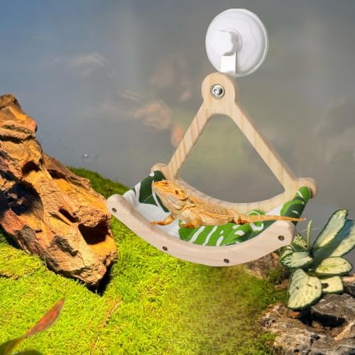 Bearded Dragon Perch Interactive Rocking Reptile Toy