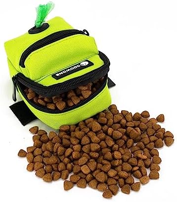 Dog Treat Pouch Dog Poop Bag Holder for Leashes, Pets Snack Container With Inner Small Bag, Puppy Supplies Perfect for Training and Walking - Hands Free Dog Waste Bag Dispenser -Dog Travel Accessories