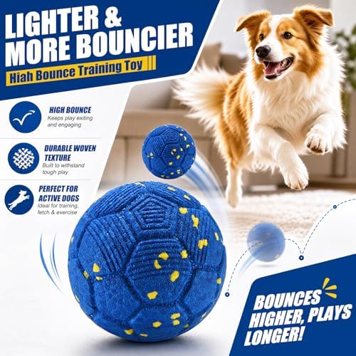 vinkey Interactive Dog Ball Toy, Automatic Moving Bouncing Rolling Smart Dog Toy, E-TPU Durable Motion Activated Ball, IP54 Splash Proof for Medium Large Active & Smart Dogs Indoor Outdoor
