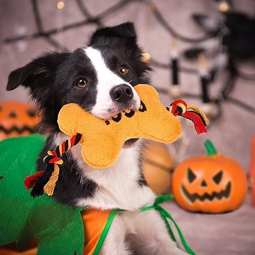 PUPTECK Halloween Dog Squeaky Chew Toys 3 Pack
