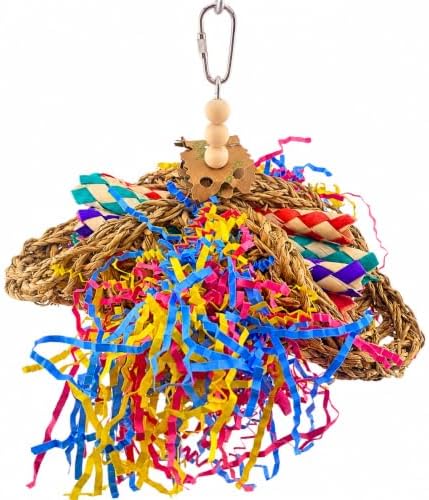 Bonka Bird Toys Mini Taco 1359 Foraging Bird Toy Parrot Cages Cockatiel Parakeet Conure Lovebird Toys.