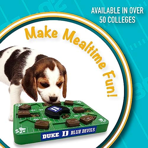 Pets First NCAA Duke Blue Devils Puzzle Toy, Puzzle Treat Dog Toy, Interactive Dog Treat Toy, Dog Puzzle Feeding Slow Toy
