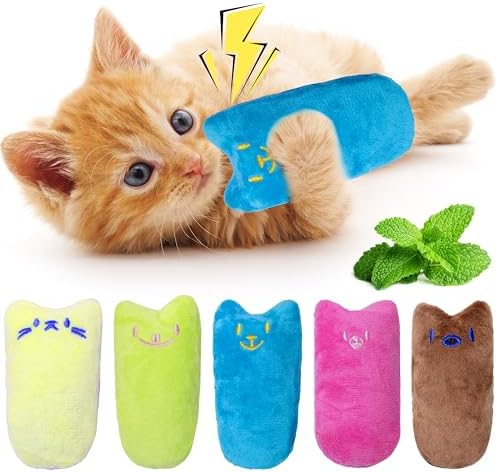 Seyezo Cat Toys for Indoor Cats, Multi Color, 5 Pack