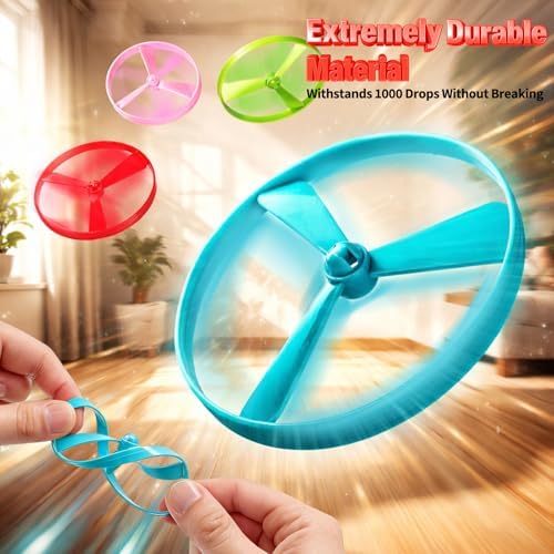 BABORUI Cat Toy Disc Launcher, Rechargeable Interactive Cat Fetch Toy Launcher with 8 Flying Discs, Flying Enrichment Toys for Indoor Bored Kittens & Adult Cats (Red)