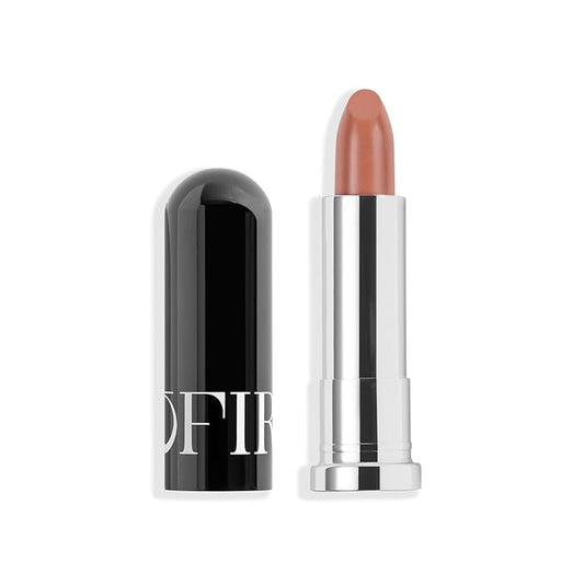OFIR Lip Rouge Satin Hydrating Lipstick | Full Coverage Cream Lipstick Long Wear | Lightweight Lip Satin Finish with Shea Butter Apricot Oil | Pink Smoothie - Muted Pink 0.12 oz
