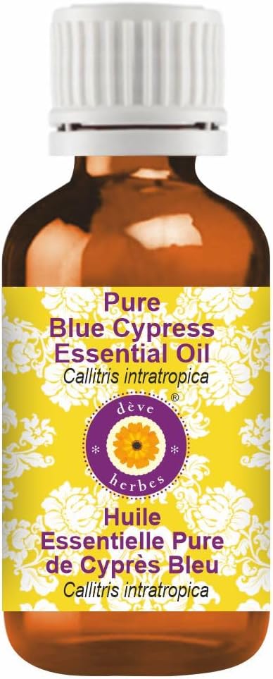 dève herbes Pure Blue Cypress Essential Oil (Callitris intratropica) Natural Therapeutic Grade Steam Distilled 100ml (3.38 oz)