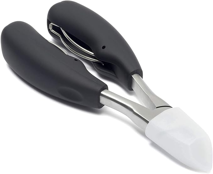 Toenail Clippers for Thick Toenails – KLIPP 15 mm Wide Jaw Thick Fingernail and Toenail Cutter with Curved Stainless-Steel Blades for Seniors (Eagle Beak)