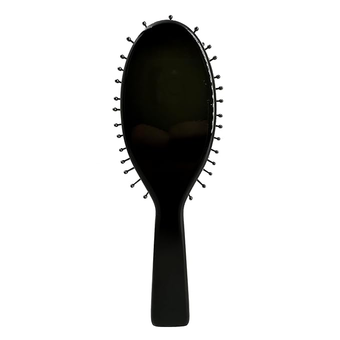 Phillips Brush Luxe Oval Paddle Petite Sized Hair Brush, Sleek Black Color with Gold Accents – 7 inch Detangler Paddle Brush from the Luxe Series by Phillips Brush