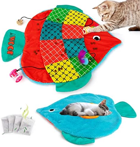 AWOOF Cat Mat,Catnip Toys for Indoor Cats