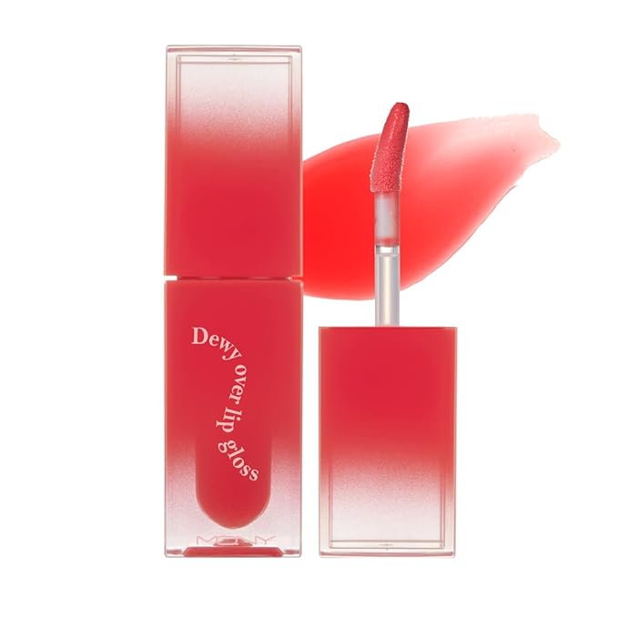 MQNY(MACQUEEN NEWYORK Dewy Over Lip Gloss 3g (#06 Cherry Puding, Cherry Red)
