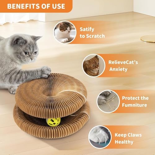 Magnetic Reversible Cat Scratcher Cardboard Toys