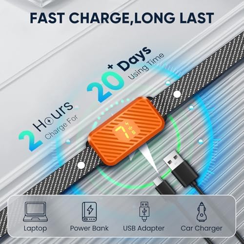 Dog Bark Collar for Large Medium Small Dogs, Effective No-Bark Collar, Smart Barking Collar, 2026 Upgraded Bark Collar with 7 Sensitivity, 3 Modes,Carrot Orange