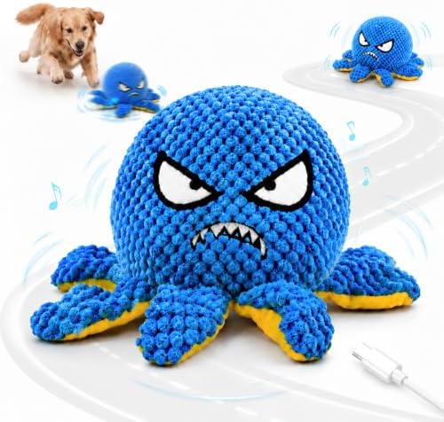 Interactive Moving Octopus Plush Dog Toys to Keep Dogs Engaged
