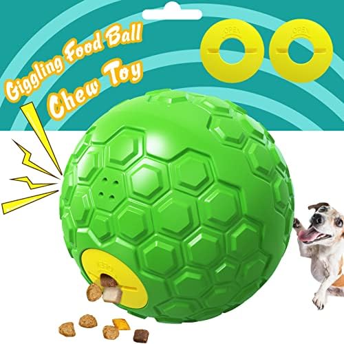 Dog Puzzle Toy – Durable Squeaky Chew Toy for Medium & Large Dogs, Treat Dispenser for Slow Feeding & Interactive Play (Green)