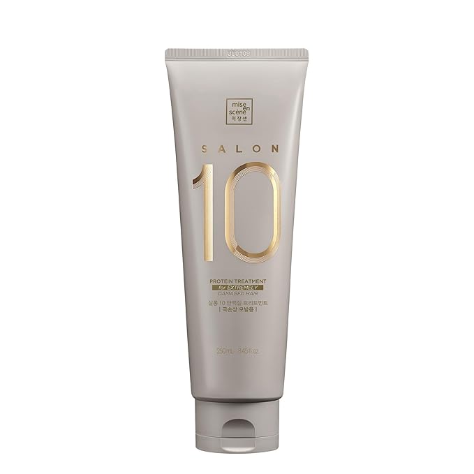 Mise En Scene Salon 10 Protein Treatment for Severe Damaged Hair - Low Porosity Hair Care, Deep conditioner with Floral Fragrance, 10-Second Protein Recover, Korean hairproduct 8.45 Fl. Oz. (250ml)