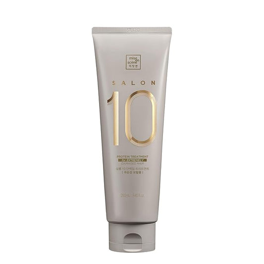 Mise En Scene Salon 10 Protein Treatment for Severe Damaged Hair - Low Porosity Hair Care, Deep conditioner with Floral Fragrance, 10-Second Protein Recover, Korean hairproduct 8.45 Fl. Oz. (250ml)