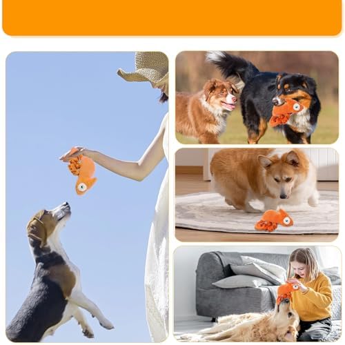 Bzonsmart Squeaky Dog Toys: Plush Soft Toys Dog Chew Toys for Puppy, Small, Medium, Large Dogs