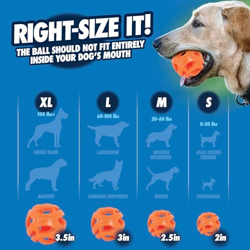Chuckit! Air Fetch Ball, Small 2in, for Dogs 0-20lbs, 2 Pack