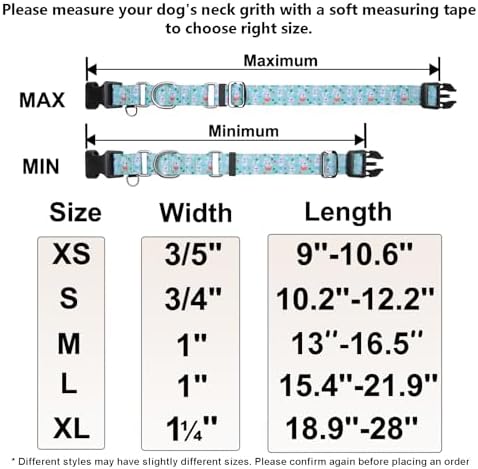 Easter Martingale Collar for Dogs with Buckle Bunny Dog Collar Adjustable Soft Nylon Girl Dog Collars for Small Dogs, Green Rabbit