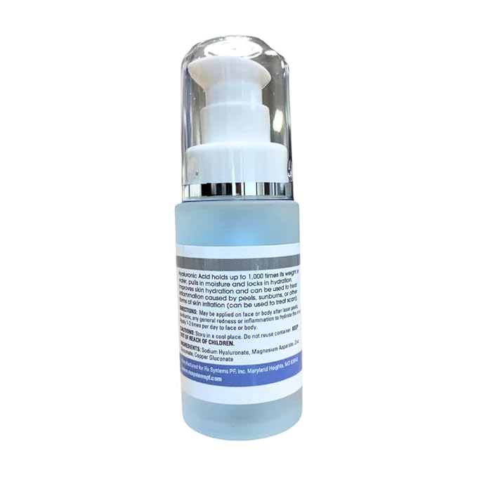PF Hydrating HA Serum 30 mL with Magnesium Copper and Zinc to Hydrate and Moisturizer the face. Dermatologist Grade Hyaluronic Acid for maximum hydration.