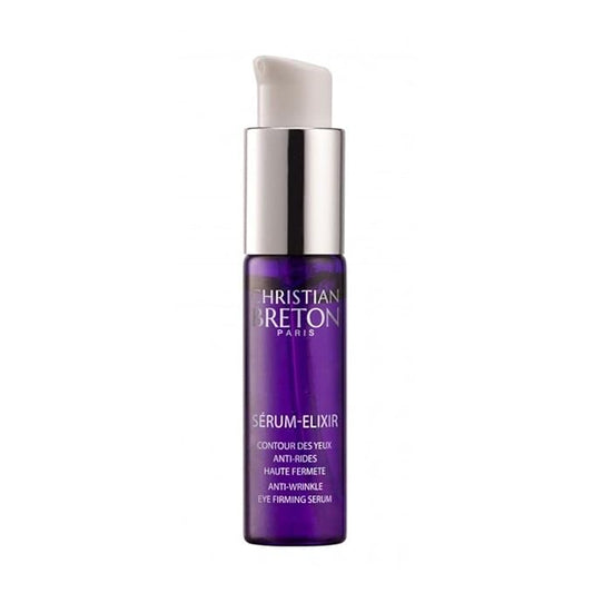 Christian Breton SÉRUM-ELIXIR - Hydrating & Firming Under Eye Serum for Smoothing Under Eyes - Hyaluronic Acid, Squalene & Peptides - Ophthalmologist Tested, Made in France - 15 ml / 0.45 oz
