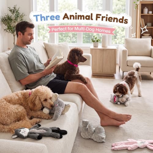 Stuffed Squeaky Dog Toys - Dogs' Favorite Companion for Play & Carry