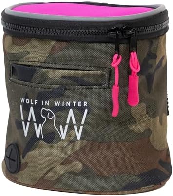 Quickdraw Dog Training Treat Pouch, Raspberry/Camo